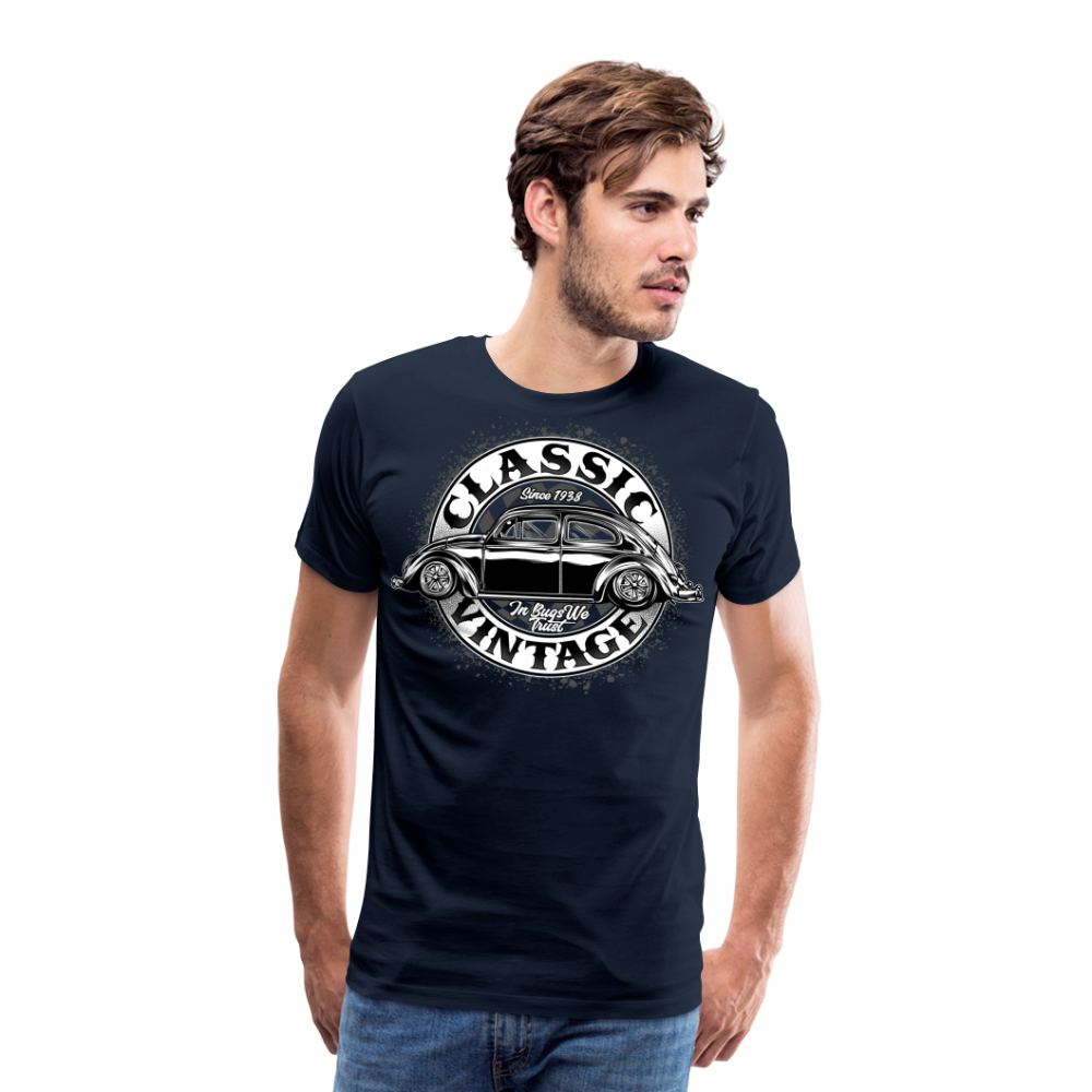 CLASSIC VINTAGE Retro Premium T-Shirt Herren - Navy