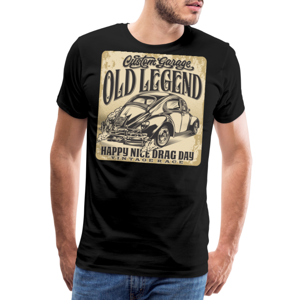 OLD LEGEND Vintage Retro Premium T-Shirt Herren - Schwarz