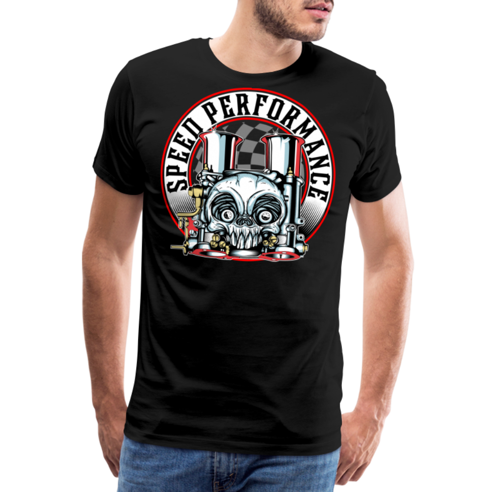 SPEED PERFORMANCE Vintage Retro Premium T-Shirt Herren - Schwarz