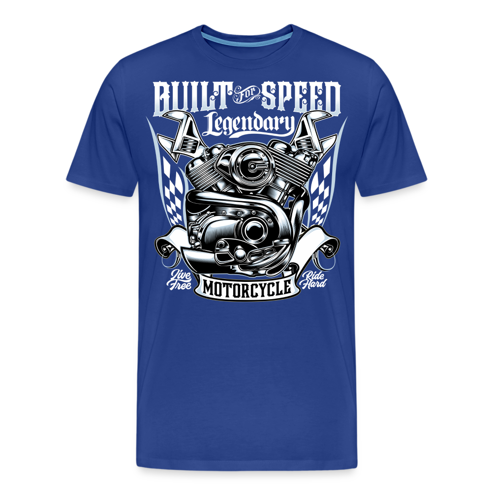 Built For Speed Vintage Retro Premium T-Shirt Herren - Königsblau