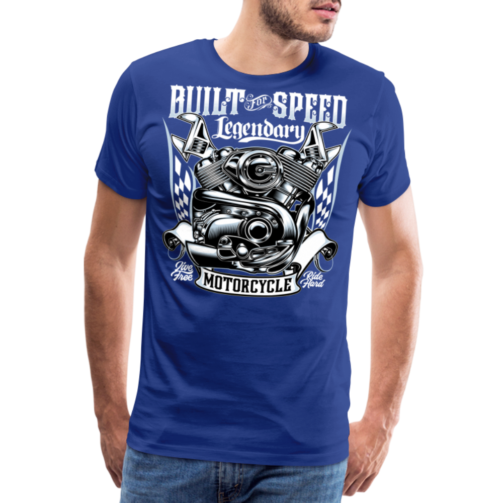 Built For Speed Vintage Retro Premium T-Shirt Herren - Königsblau