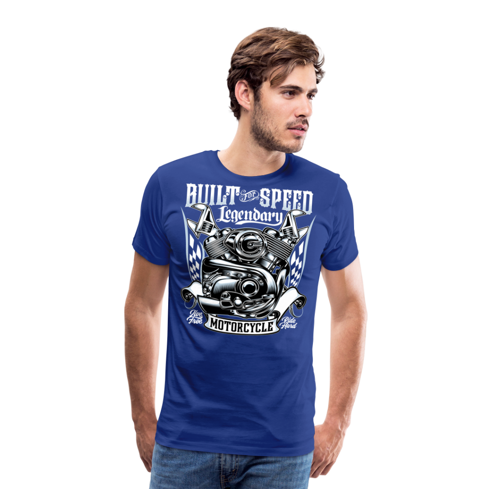 Built For Speed Vintage Retro Premium T-Shirt Herren - Königsblau