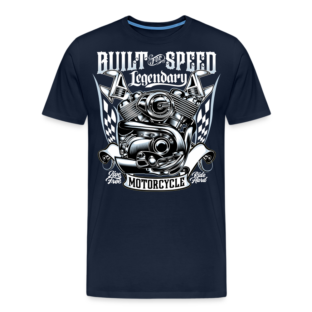 Built For Speed Vintage Retro Premium T-Shirt Herren - Navy