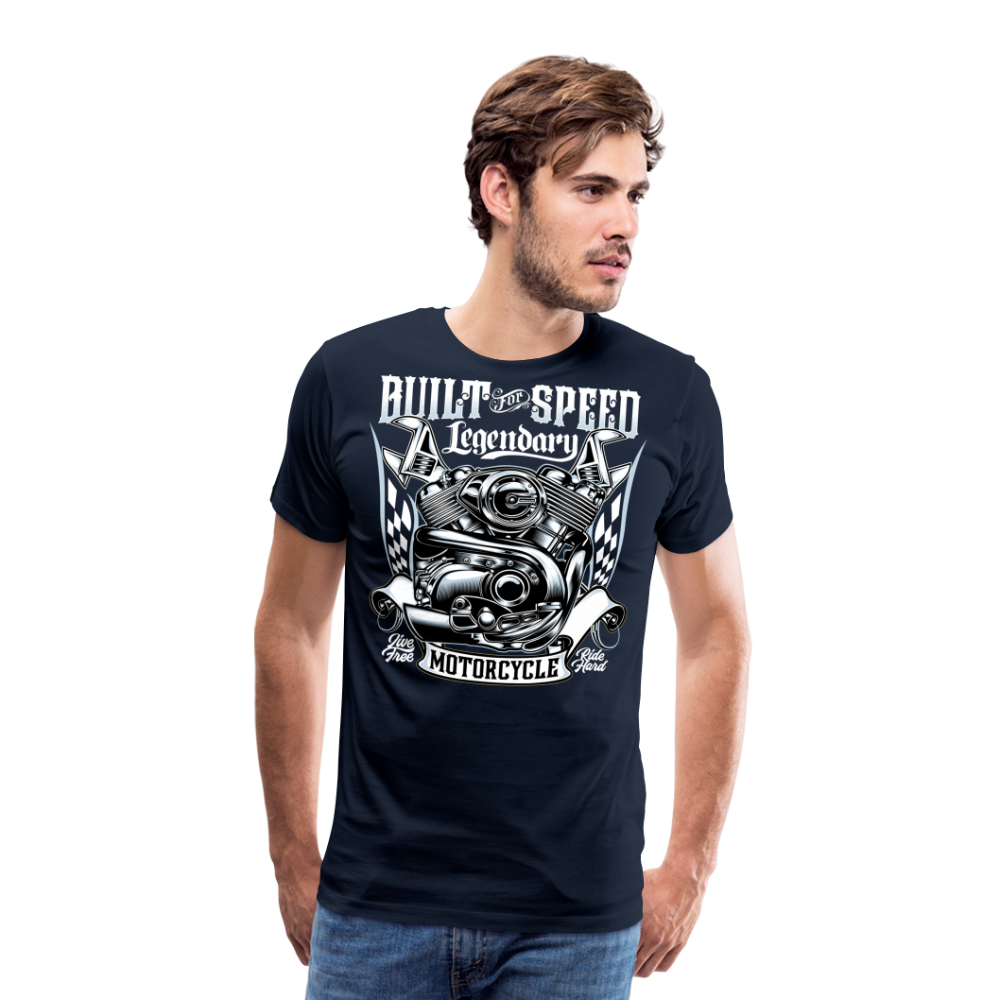 Built For Speed Vintage Retro Premium T-Shirt Herren - Navy