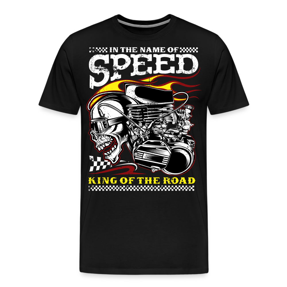 In The Name Of Speed Vintage Retro Premium T-Shirt Herren - Schwarz