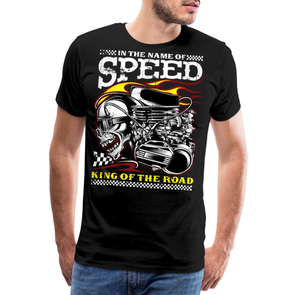 In The Name Of Speed Vintage Retro Premium T-Shirt Herren - Schwarz