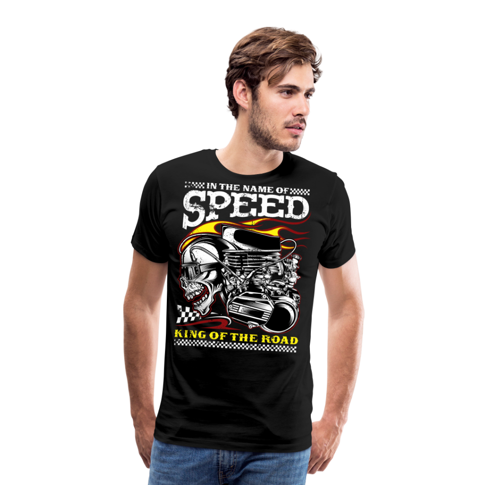 In The Name Of Speed Vintage Retro Premium T-Shirt Herren - Schwarz