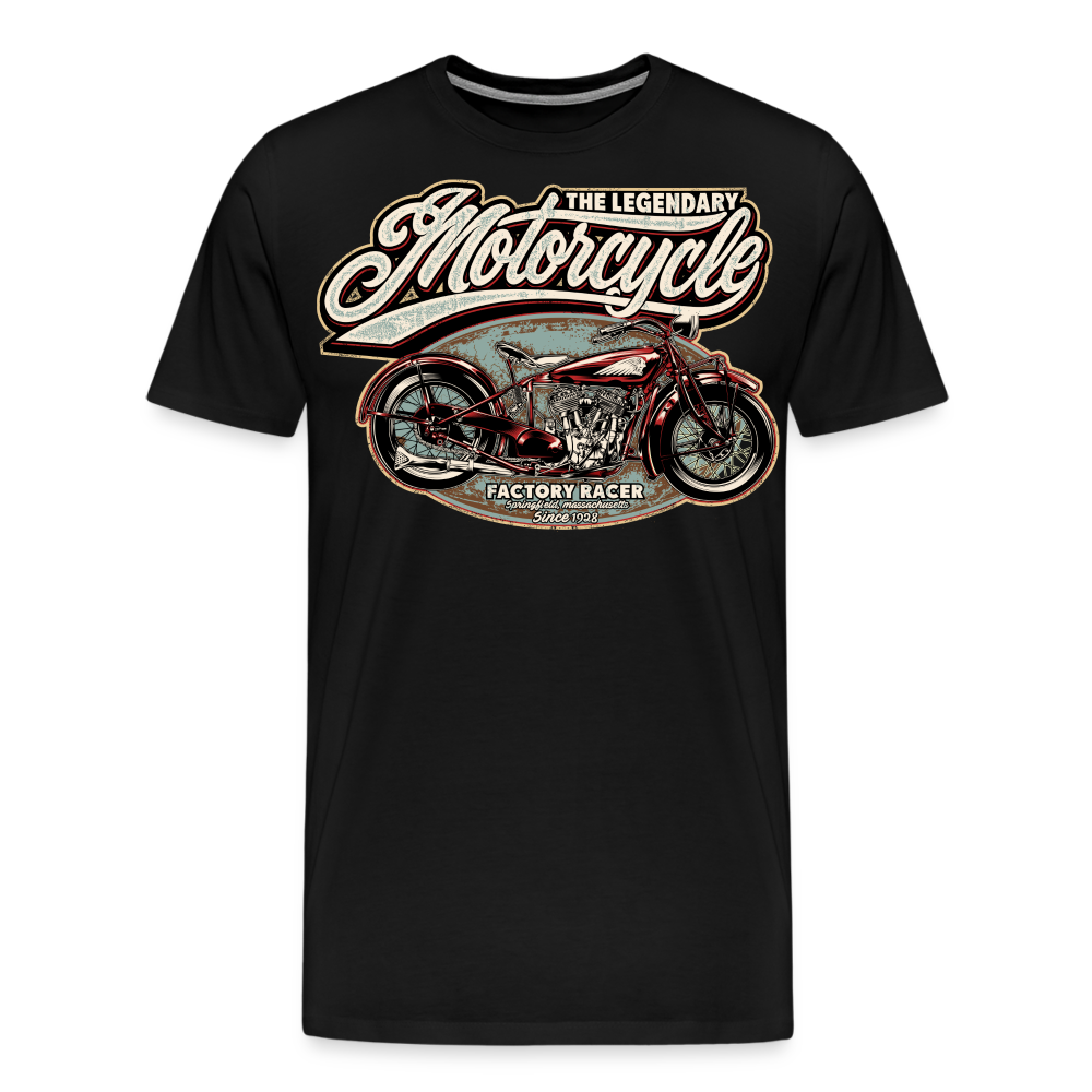 The Legendary Motorcycle Vintage Retro Premium T-Shirt Herren - Schwarz