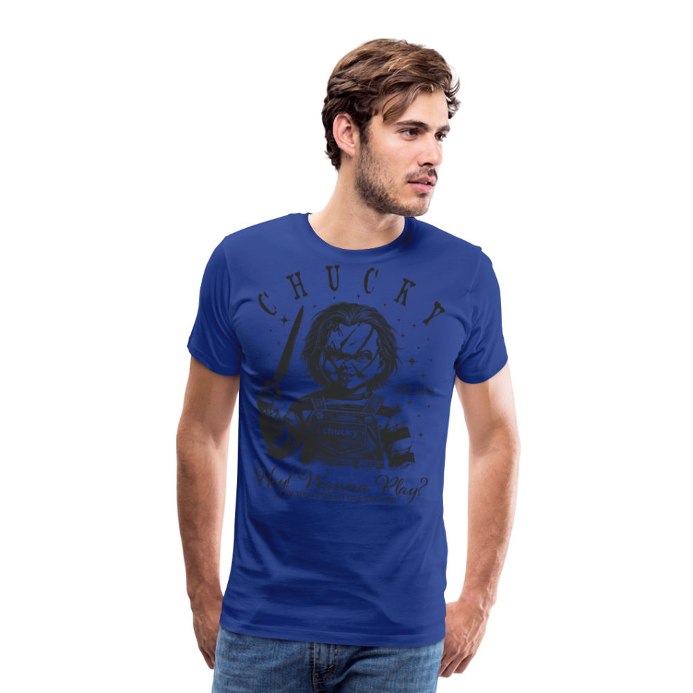 Chucky Halloween Horror Premium T-Shirt Herren - Königsblau