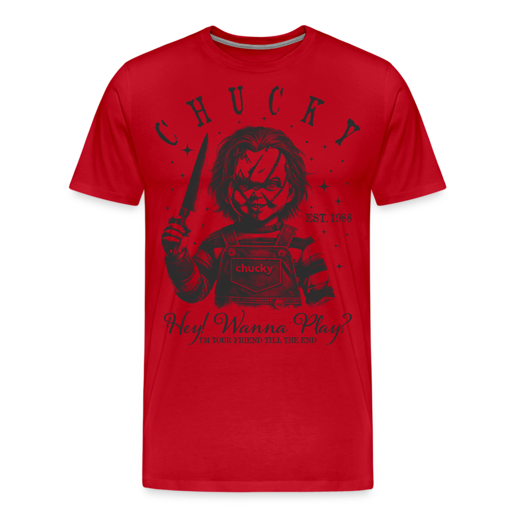 Chucky Halloween Horror Premium T-Shirt Herren - Rot