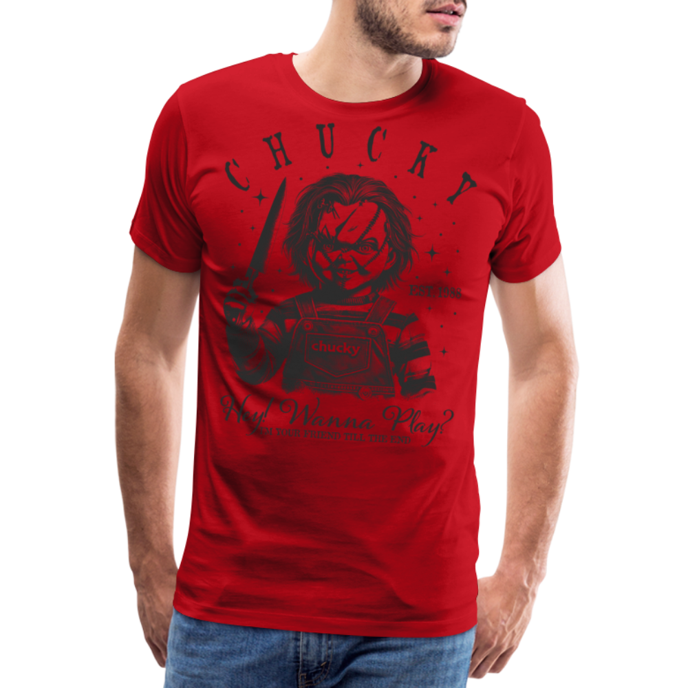 Chucky Halloween Horror Premium T-Shirt Herren - Rot