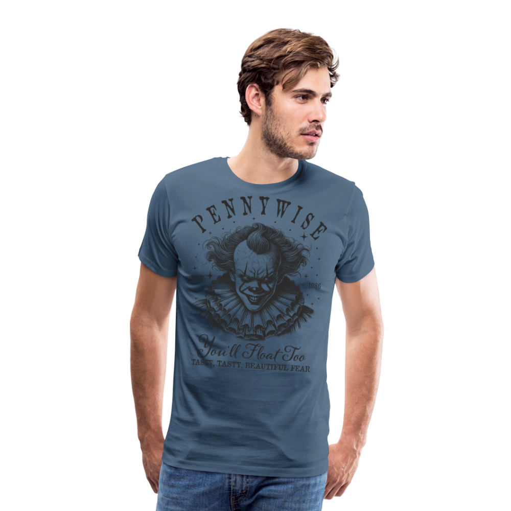 Horror Clown Halloween Horror Premium T-Shirt Herren - Blaugrau
