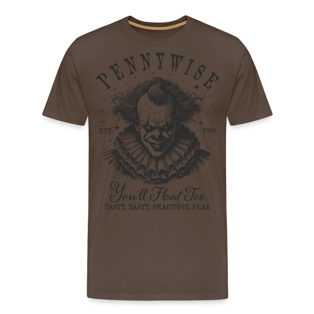 Horror Clown Halloween Horror Premium T-Shirt Herren - Edelbraun