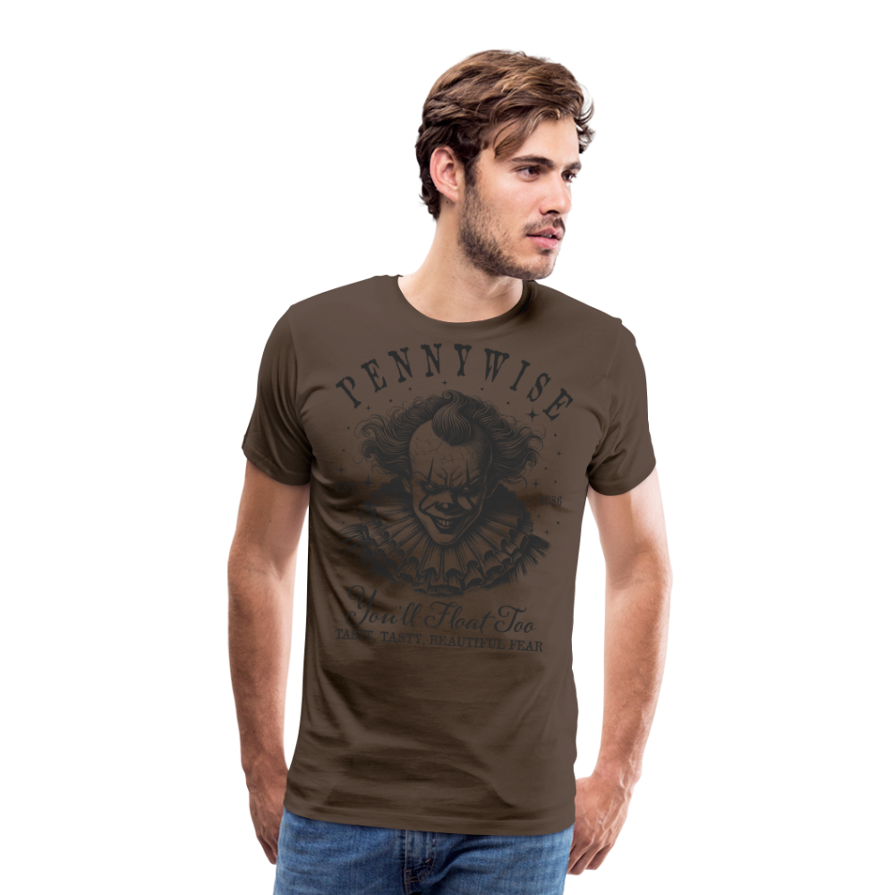 Horror Clown Halloween Horror Premium T-Shirt Herren - Edelbraun