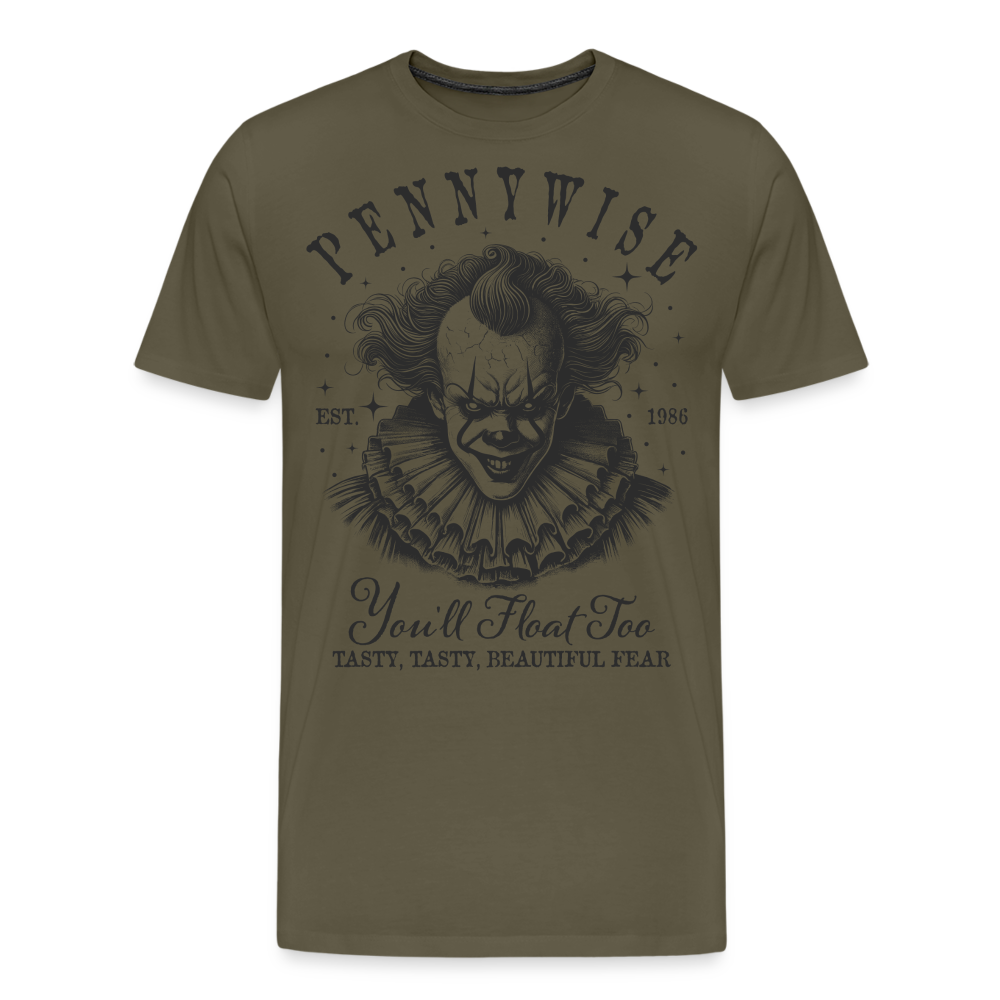 Horror Clown Halloween Horror Premium T-Shirt Herren - Khaki