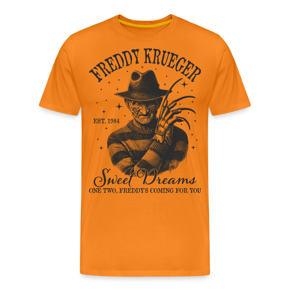 Freddy Halloween Horror Premium T-Shirt Herren - Orange