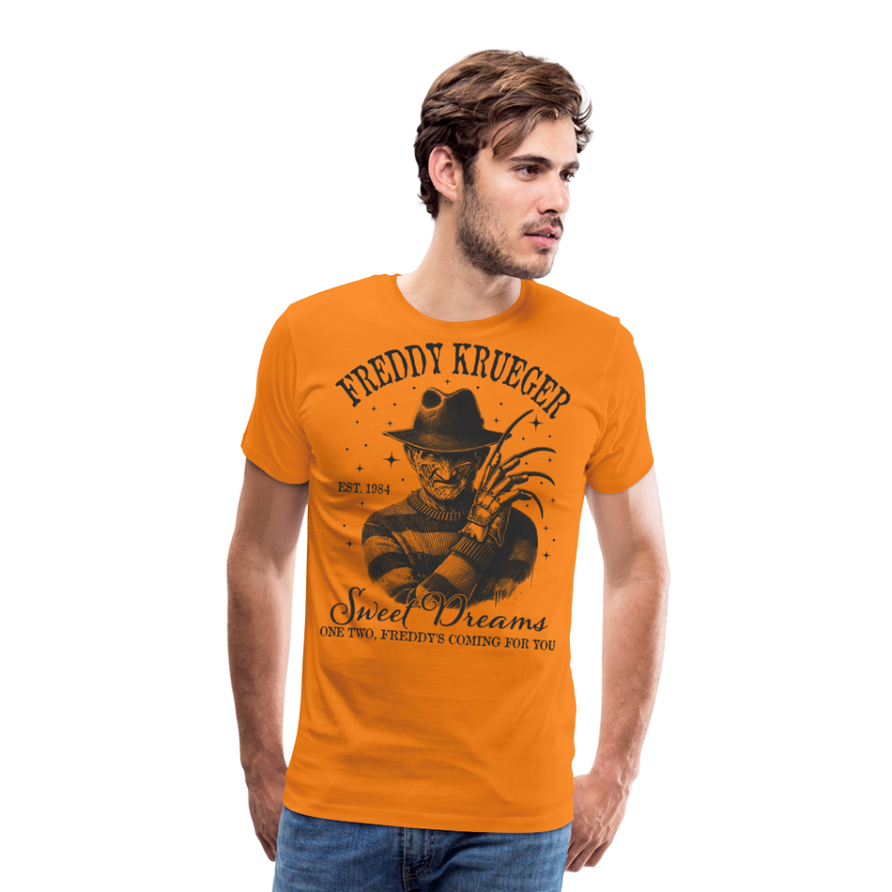 Freddy Halloween Horror Premium T-Shirt Herren - Orange