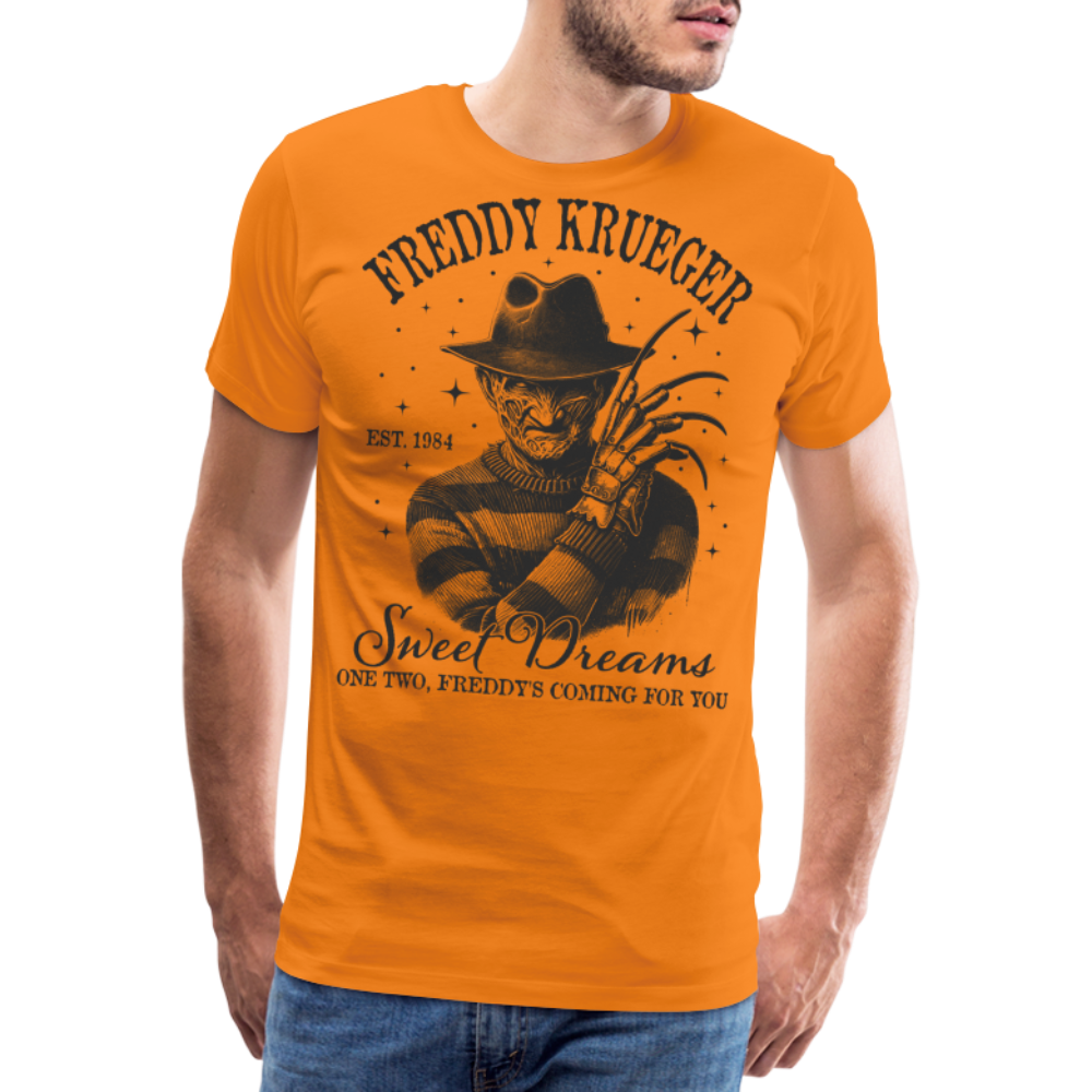 Freddy Halloween Horror Premium T-Shirt Herren - Orange