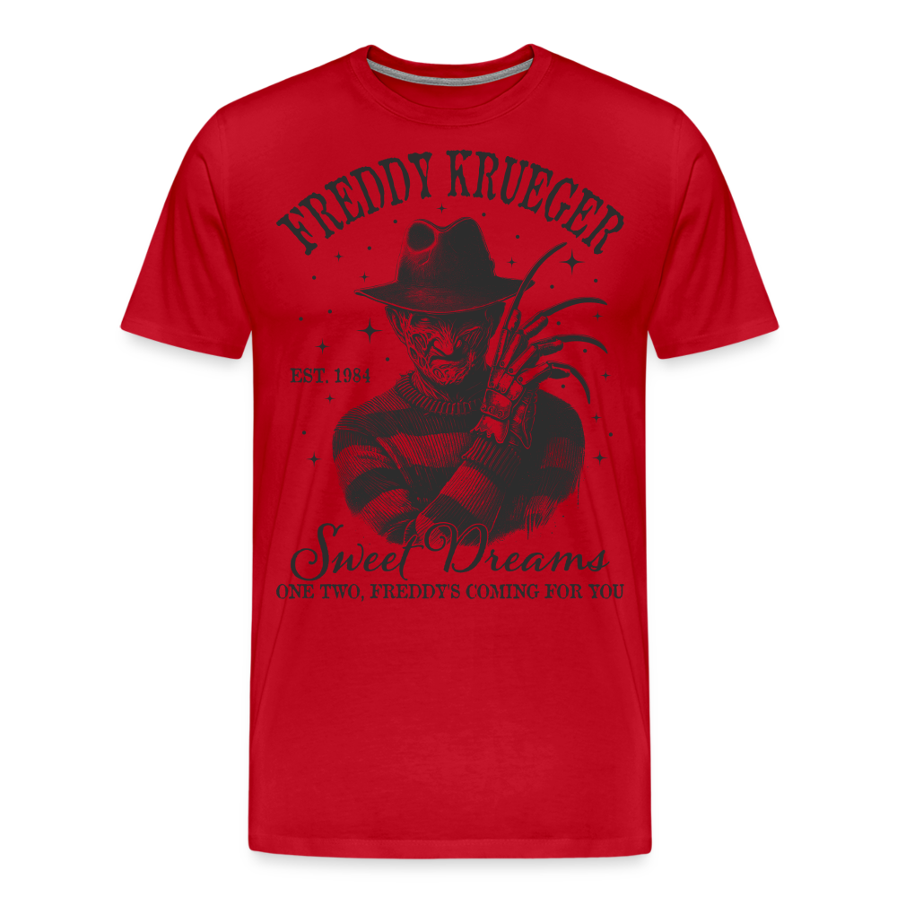 Freddy Halloween Horror Premium T-Shirt Herren - Rot