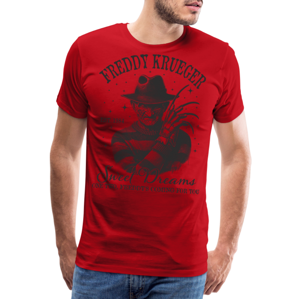 Freddy Halloween Horror Premium T-Shirt Herren - Rot