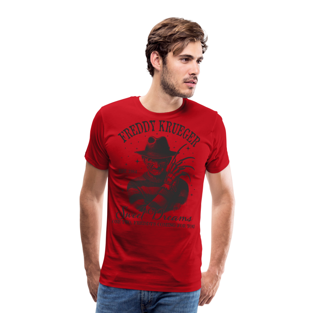 Freddy Halloween Horror Premium T-Shirt Herren - Rot