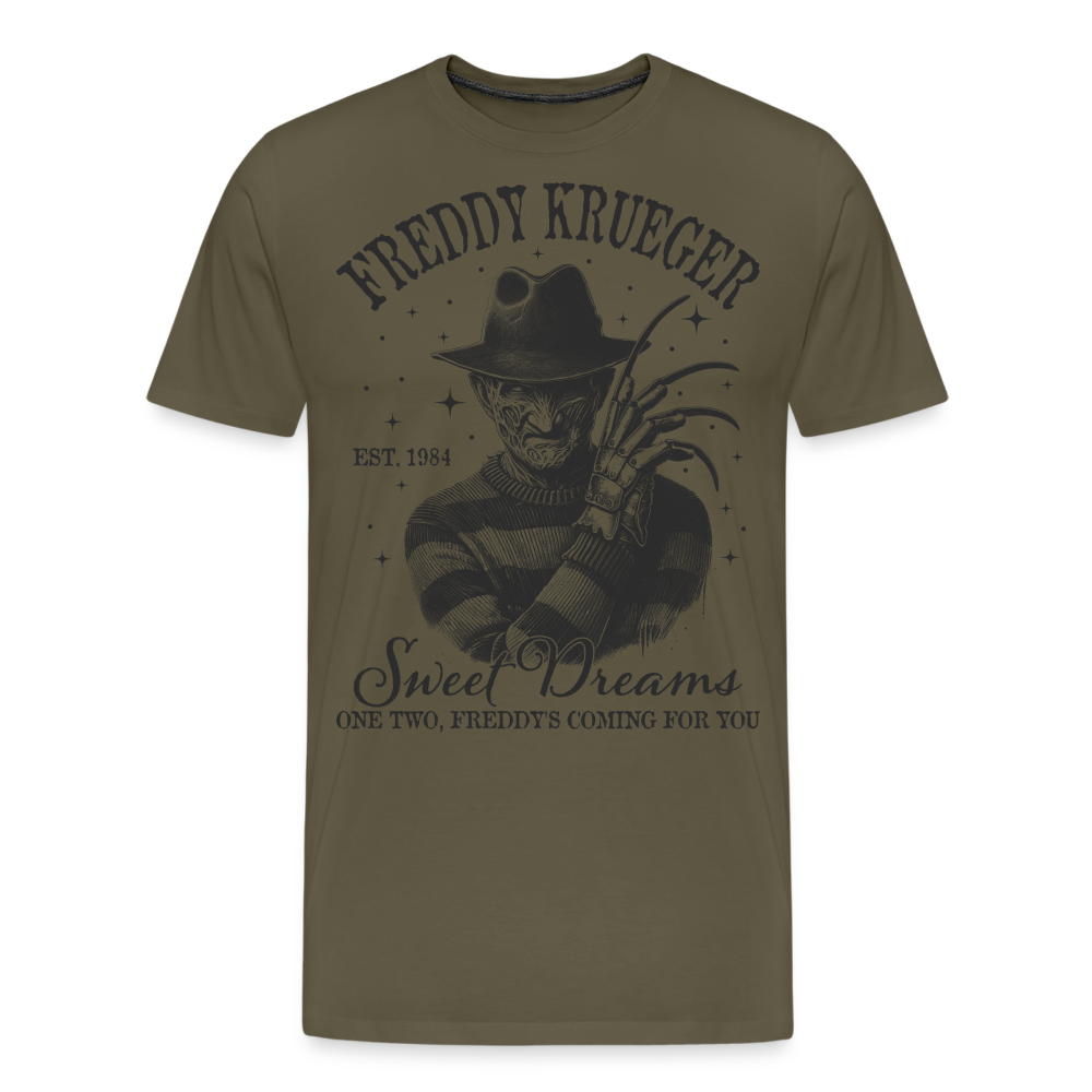 Freddy Halloween Horror Premium T-Shirt Herren - Khaki