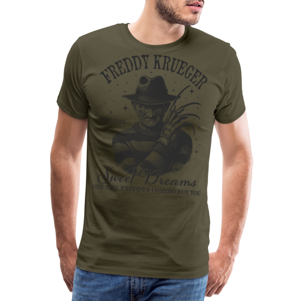 Freddy Halloween Horror Premium T-Shirt Herren - Khaki