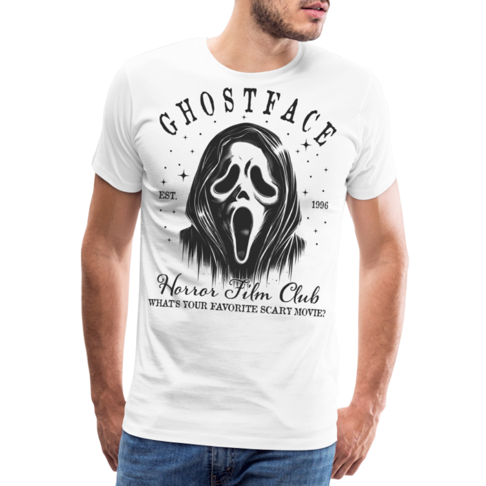 Ghostface Halloween Horror Premium T-Shirt Herren - Weiß