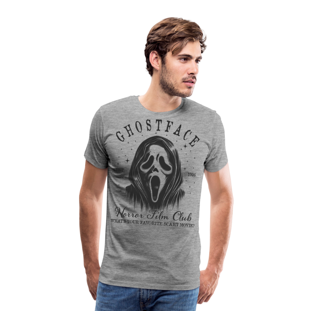 Ghostface Halloween Horror Premium T-Shirt Herren - Grau meliert