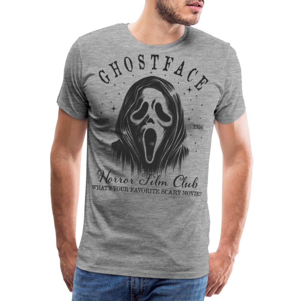 Ghostface Halloween Horror Premium T-Shirt Herren - Grau meliert