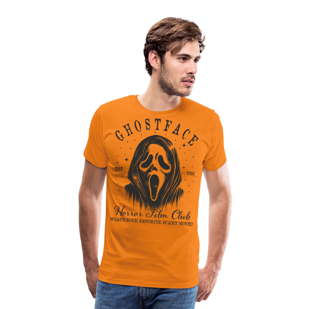 Ghostface Halloween Horror Premium T-Shirt Herren - Orange