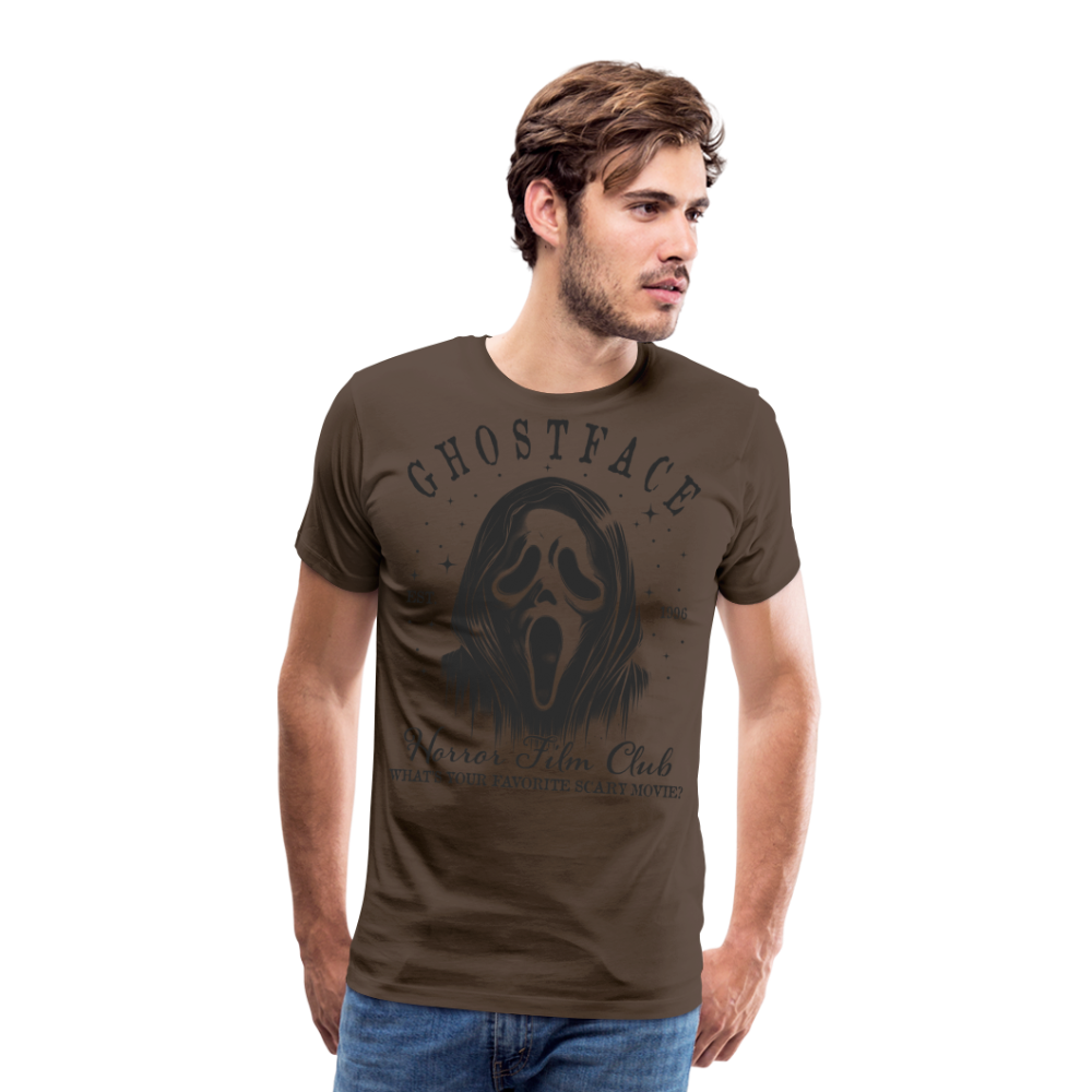 Ghostface Halloween Horror Premium T-Shirt Herren - Edelbraun