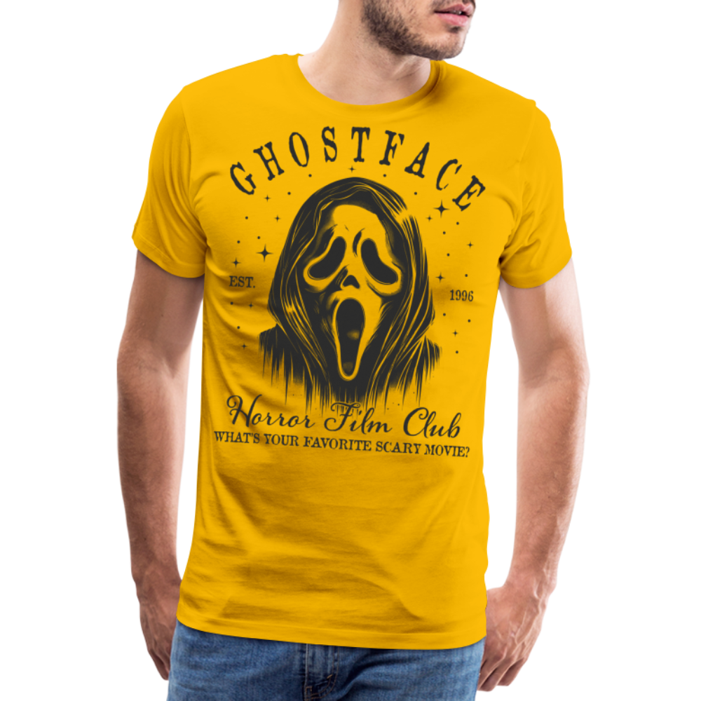 Ghostface Halloween Horror Premium T-Shirt Herren - Sonnengelb