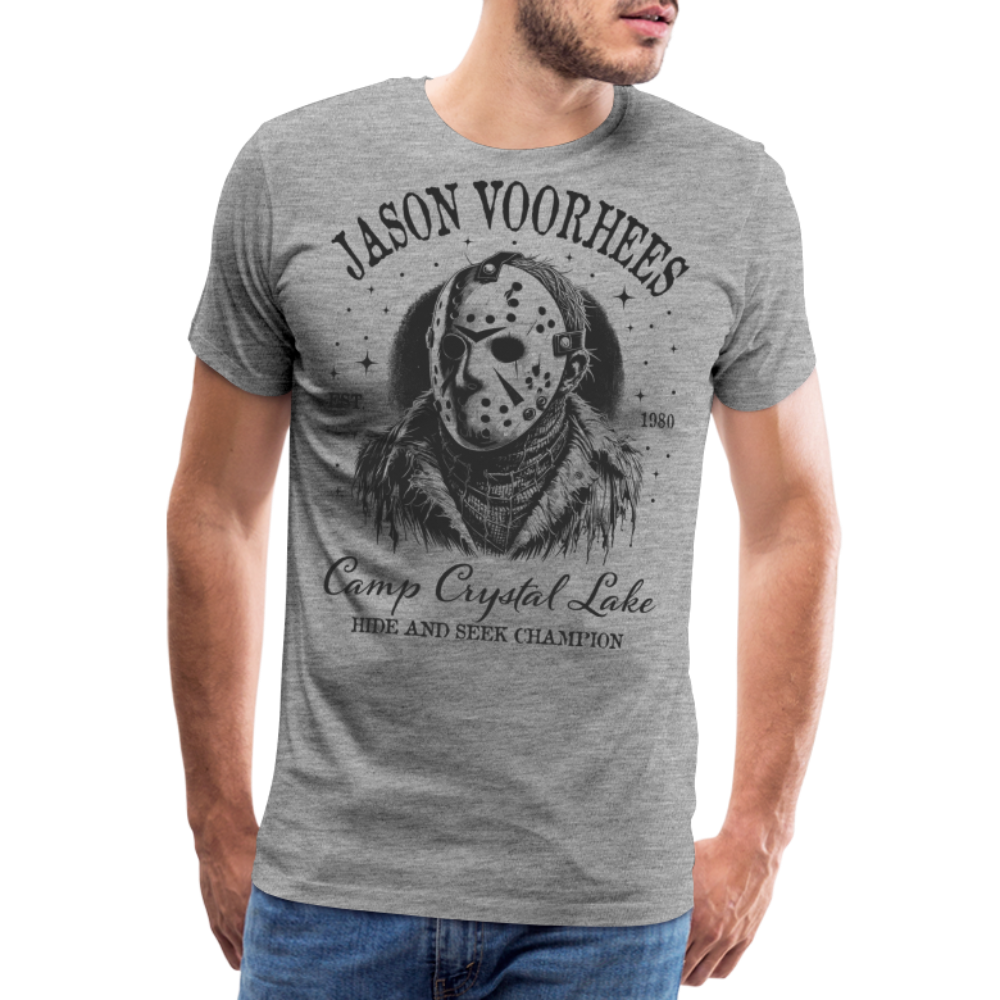 Jason Halloween Horror Premium T-Shirt Herren - Grau meliert