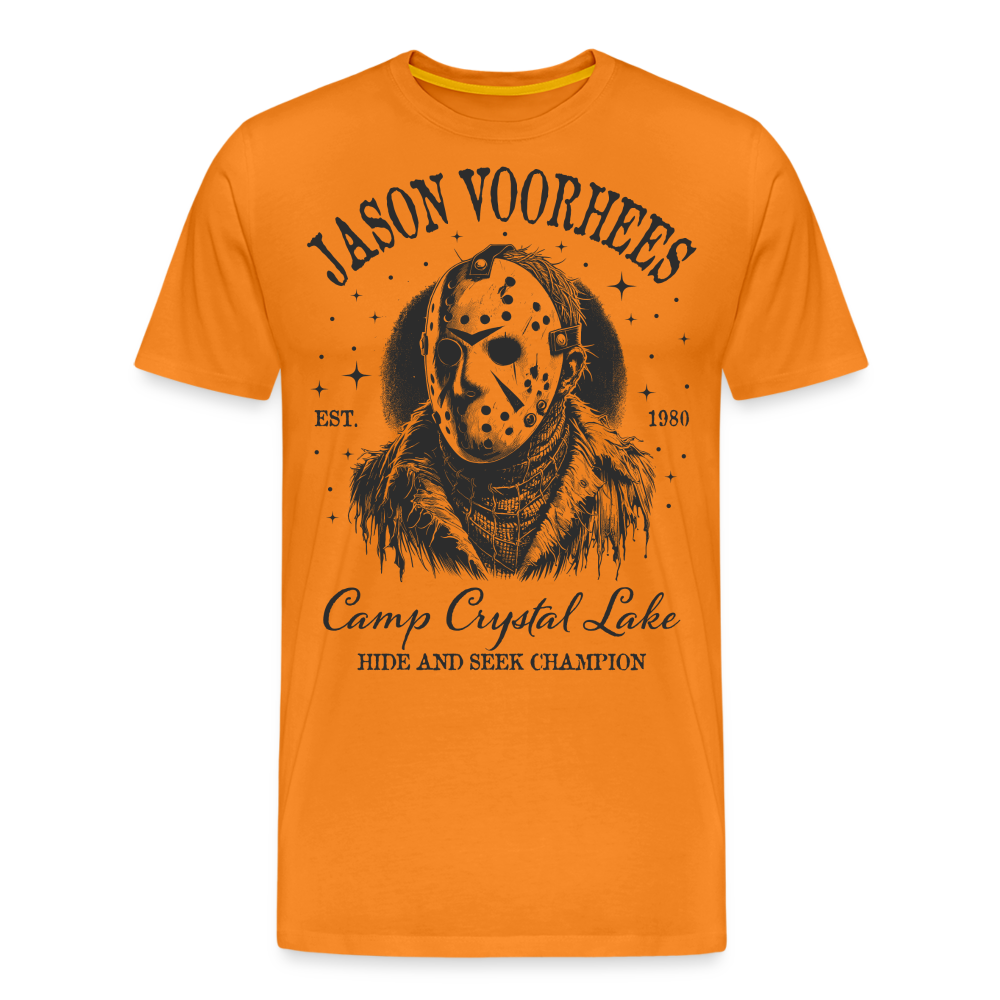 Jason Halloween Horror Premium T-Shirt Herren - Orange