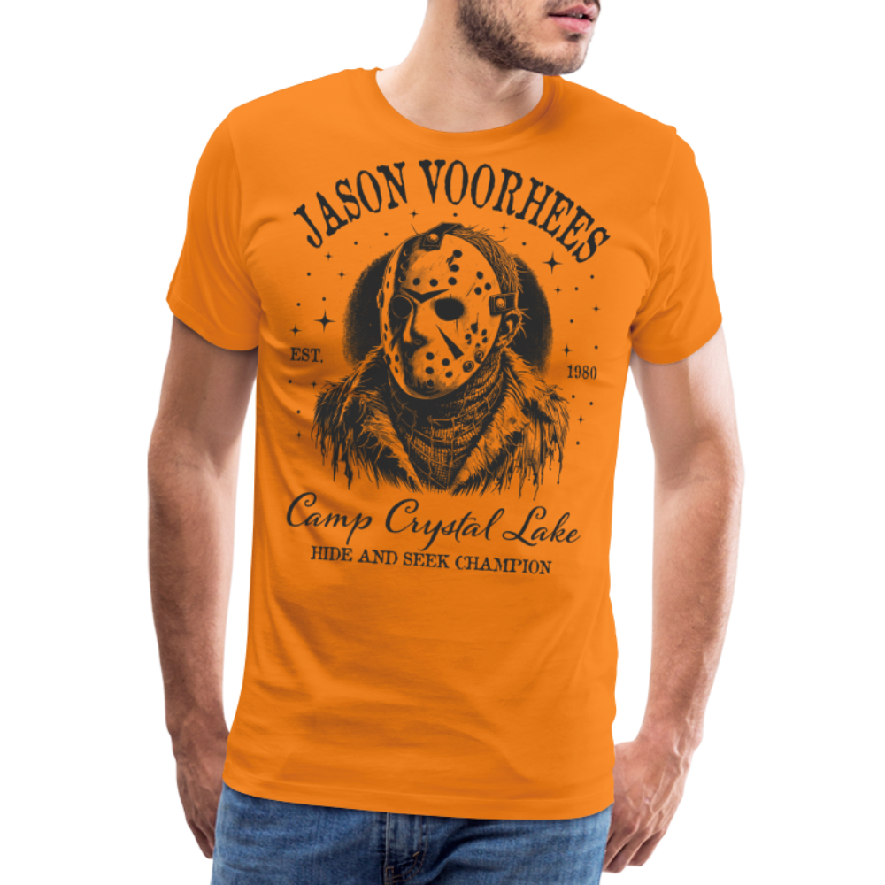 Jason Halloween Horror Premium T-Shirt Herren - Orange