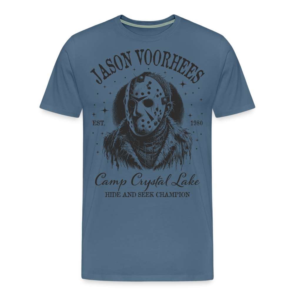 Jason Halloween Horror Premium T-Shirt Herren - Blaugrau