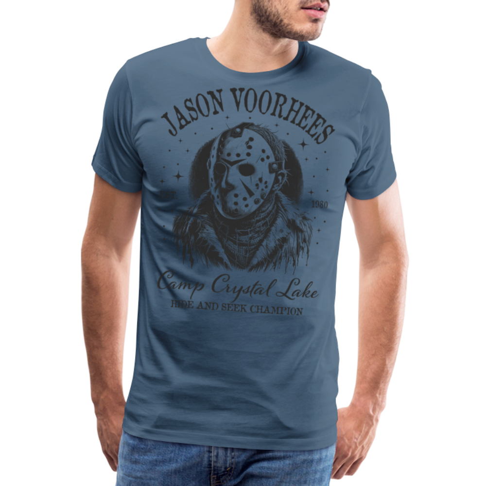 Jason Halloween Horror Premium T-Shirt Herren - Blaugrau