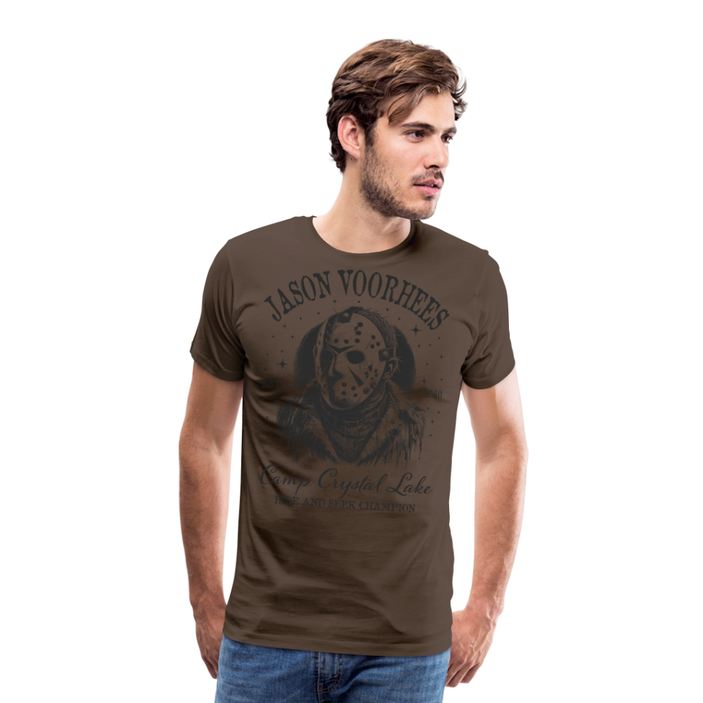 Jason Halloween Horror Premium T-Shirt Herren - Edelbraun