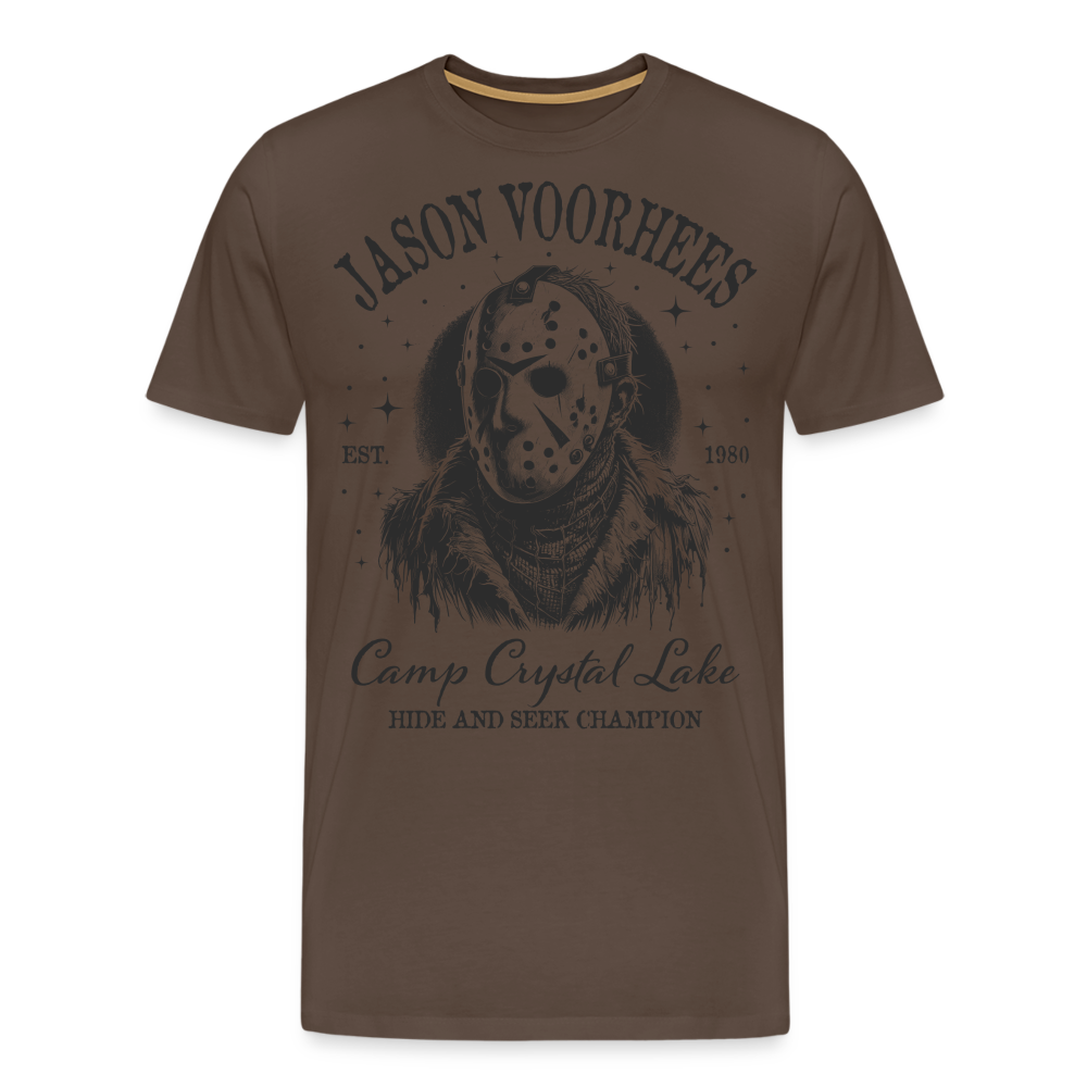 Jason Halloween Horror Premium T-Shirt Herren - Edelbraun