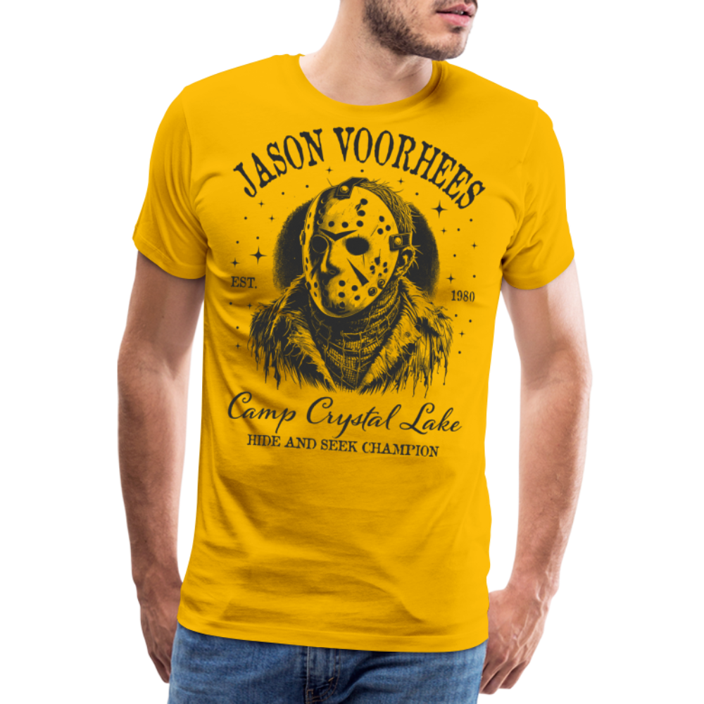 Jason Halloween Horror Premium T-Shirt Herren - Sonnengelb