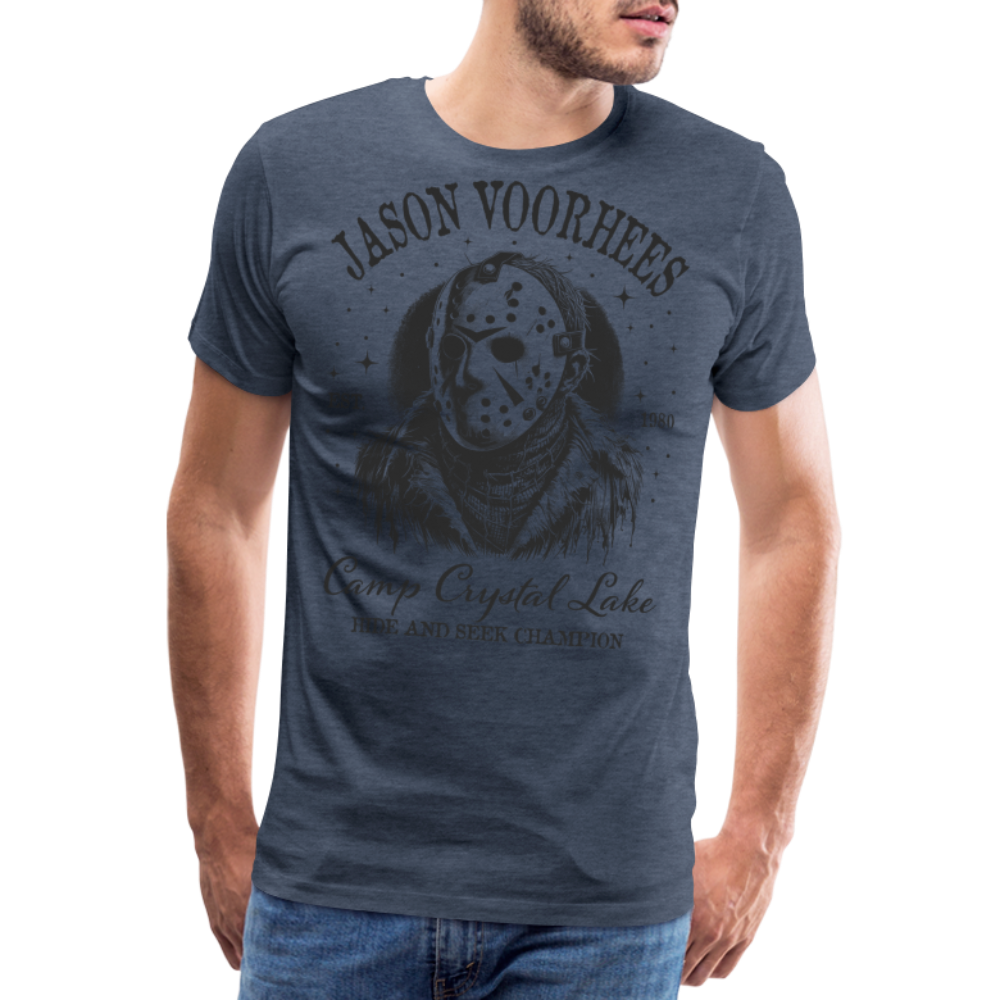 Jason Halloween Horror Premium T-Shirt Herren - Blau meliert