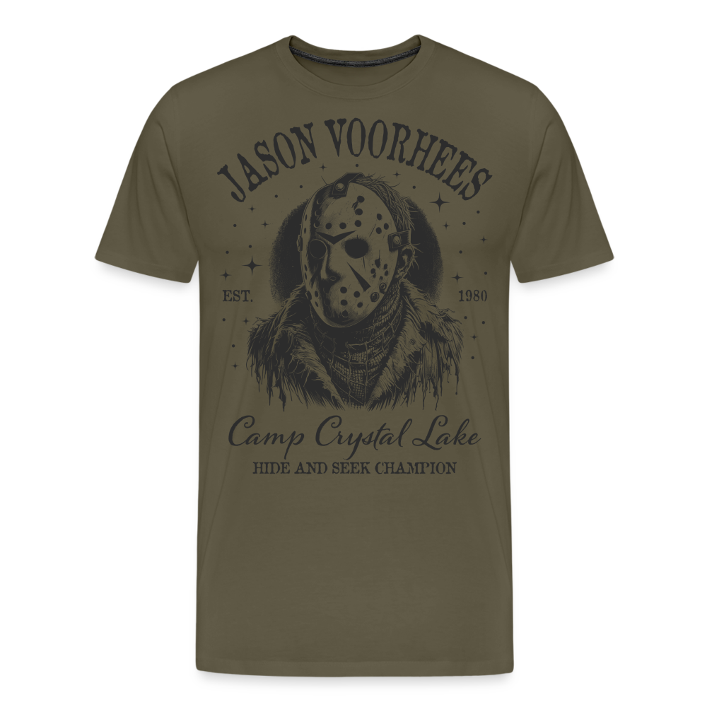 Jason Halloween Horror Premium T-Shirt Herren - Khaki