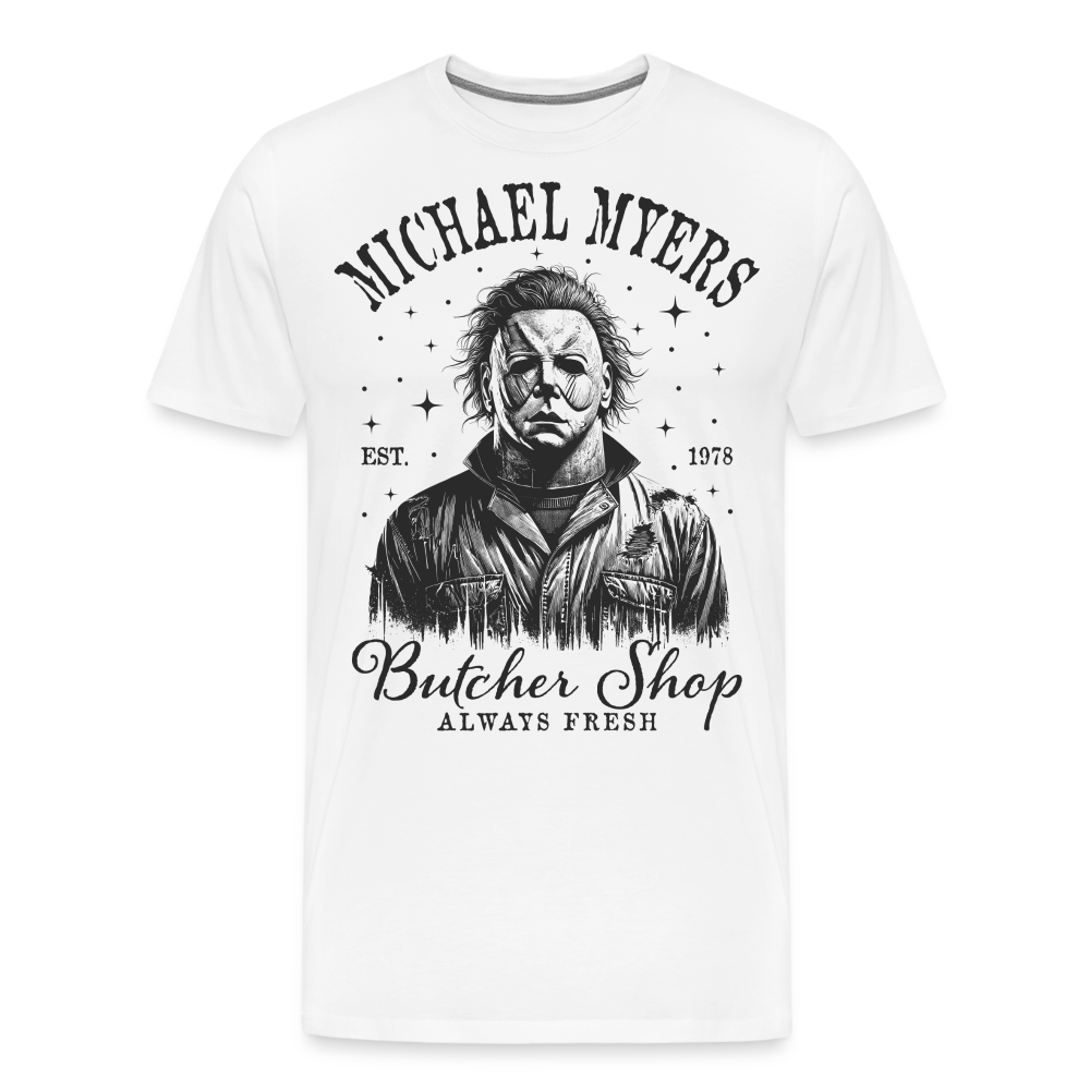 Myers Halloween Horror Premium T-Shirt Herren - Weiß