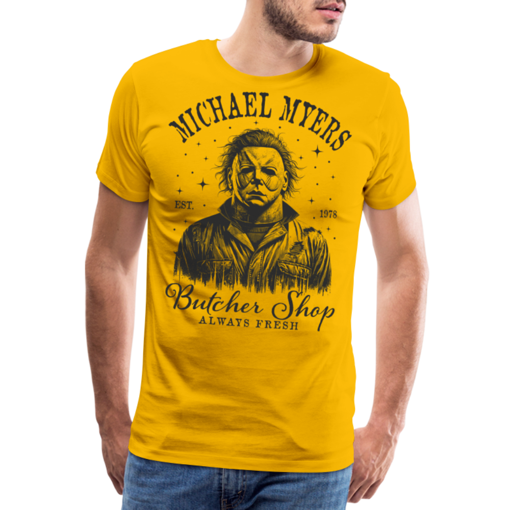 Myers Halloween Horror Premium T-Shirt Herren - Sonnengelb