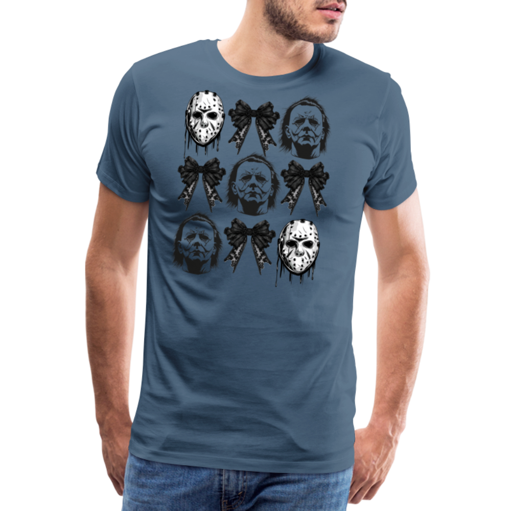 Horror Blaids Halloween Horror Premium T-Shirt Herren - Blaugrau