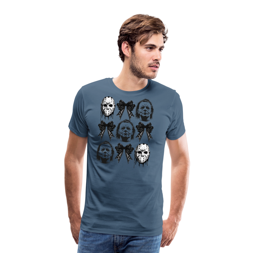 Horror Blaids Halloween Horror Premium T-Shirt Herren - Blaugrau
