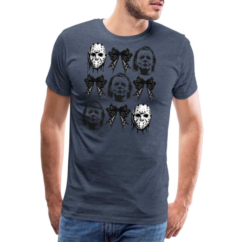 Horror Blaids Halloween Horror Premium T-Shirt Herren - Blau meliert