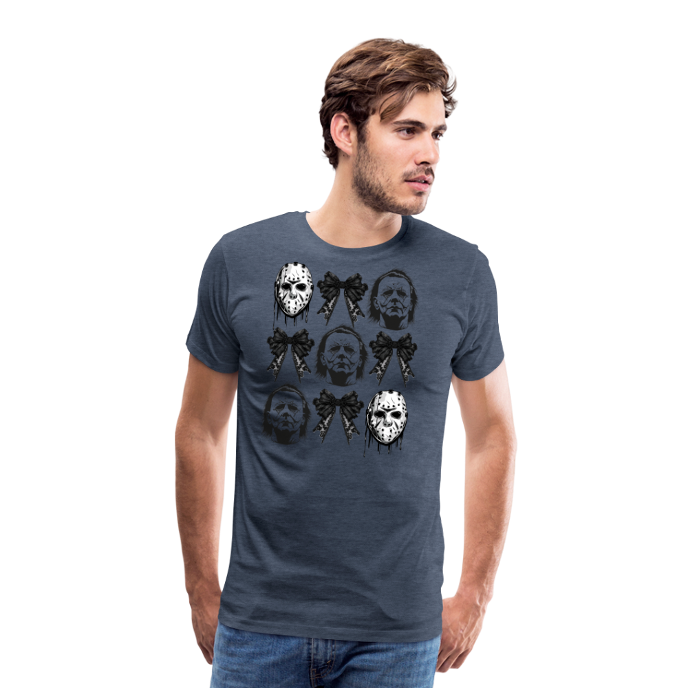 Horror Blaids Halloween Horror Premium T-Shirt Herren - Blau meliert