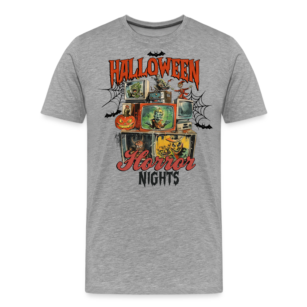 Halloween Horror Nights Premium T-Shirt Herren - Grau meliert